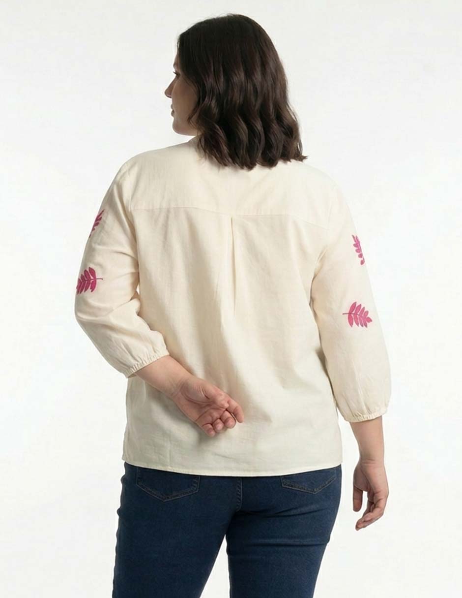 Blusa Weekend Plus manga 3/4 para mujer