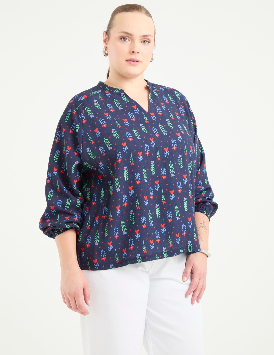 Blusa manga 3/4 para mujer 1