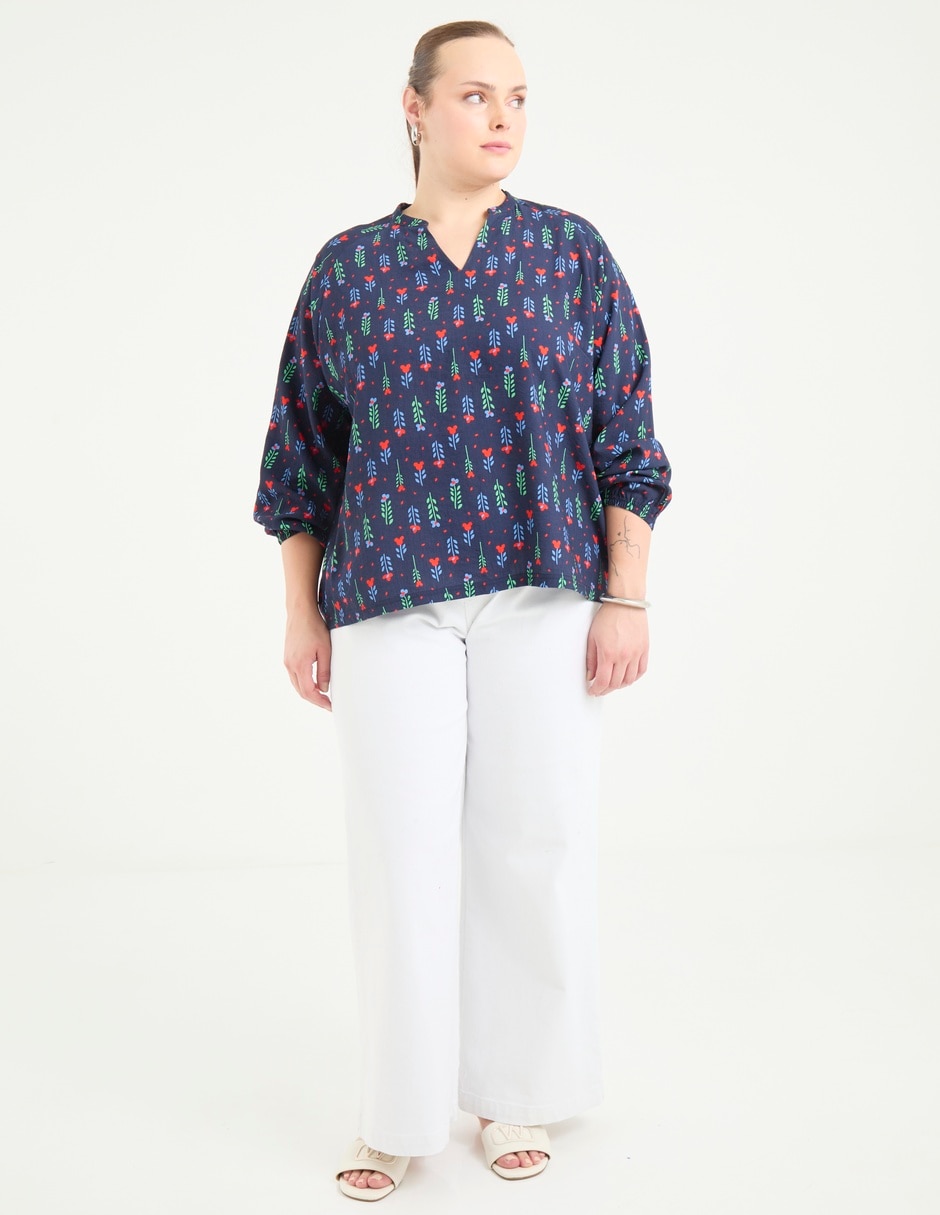 Blusa manga 3/4 para mujer 6