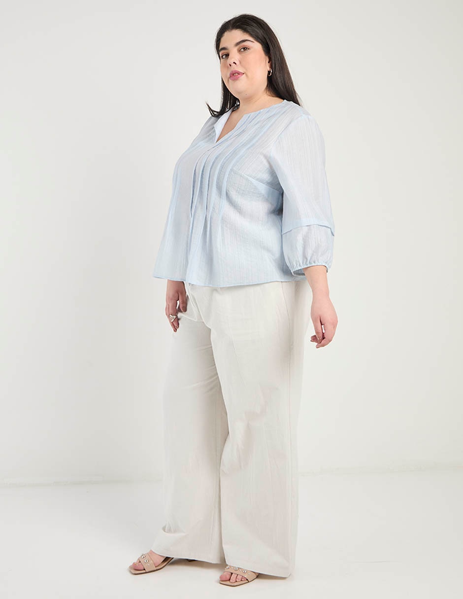 Blusa manga larga para mujer 7
