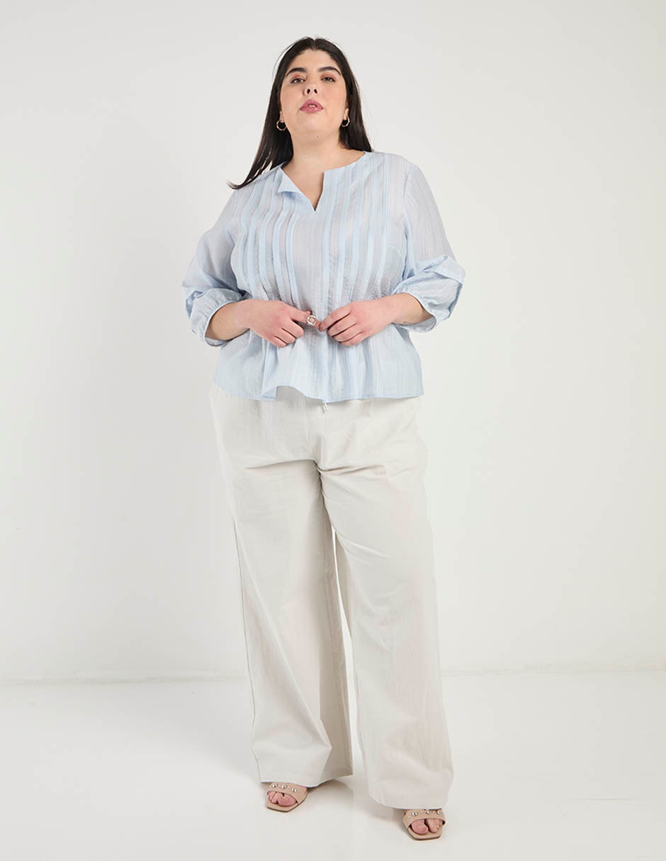 Blusa manga larga para mujer 8