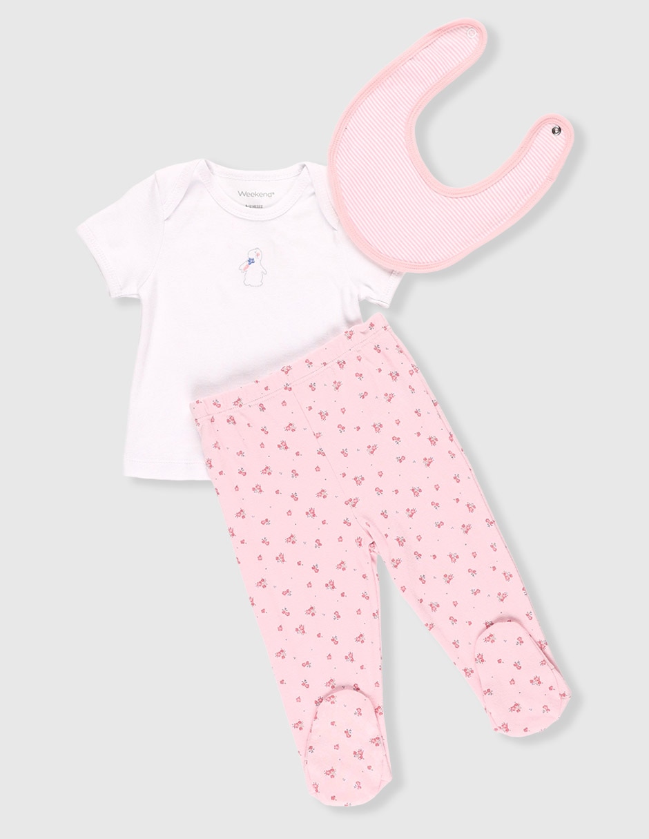 Conjunto de algodón para bebé niña Conjunto de algodón para bebé niña