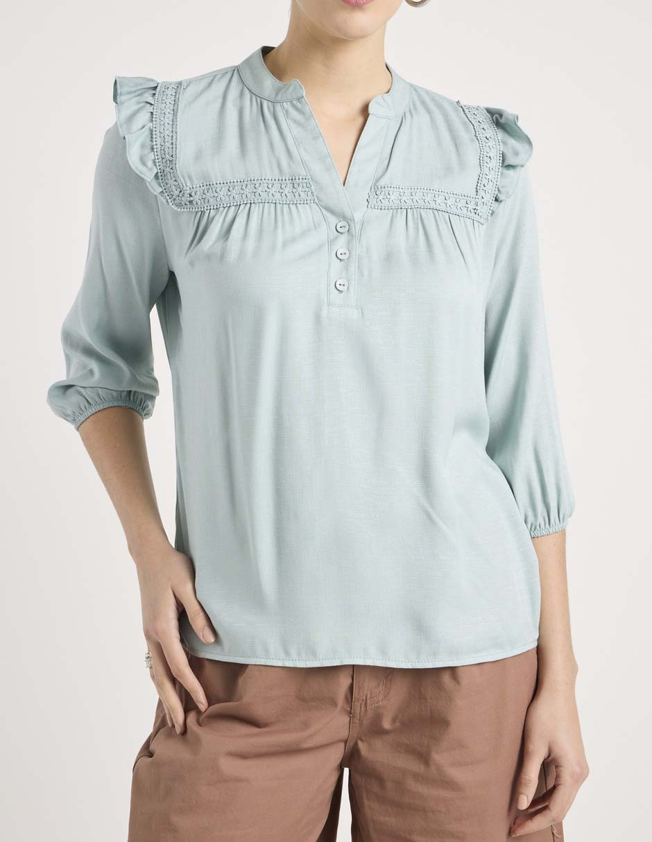 Blusa manga 3/4 para mujer 8