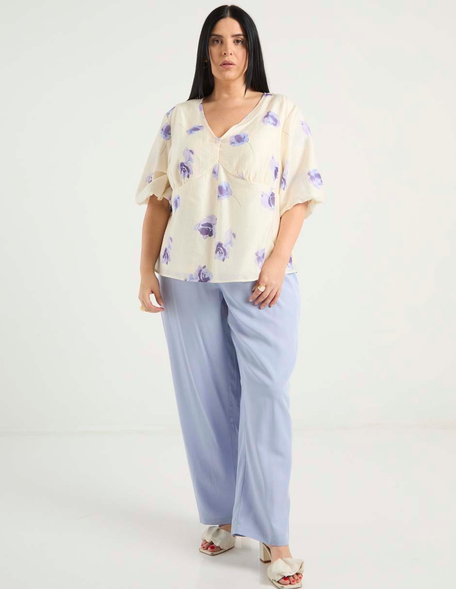 Blusa manga al codo para mujer 8