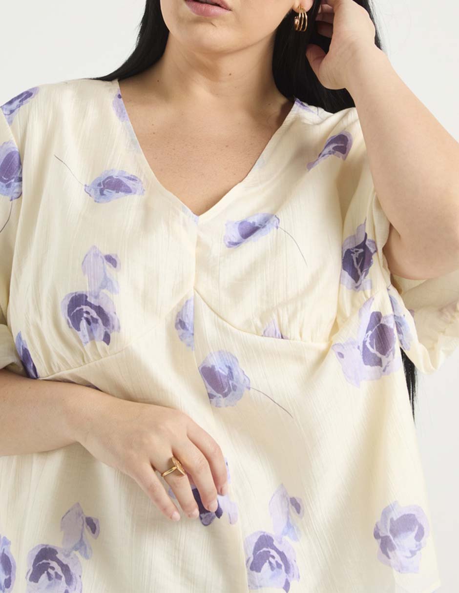 Blusa manga al codo para mujer 9