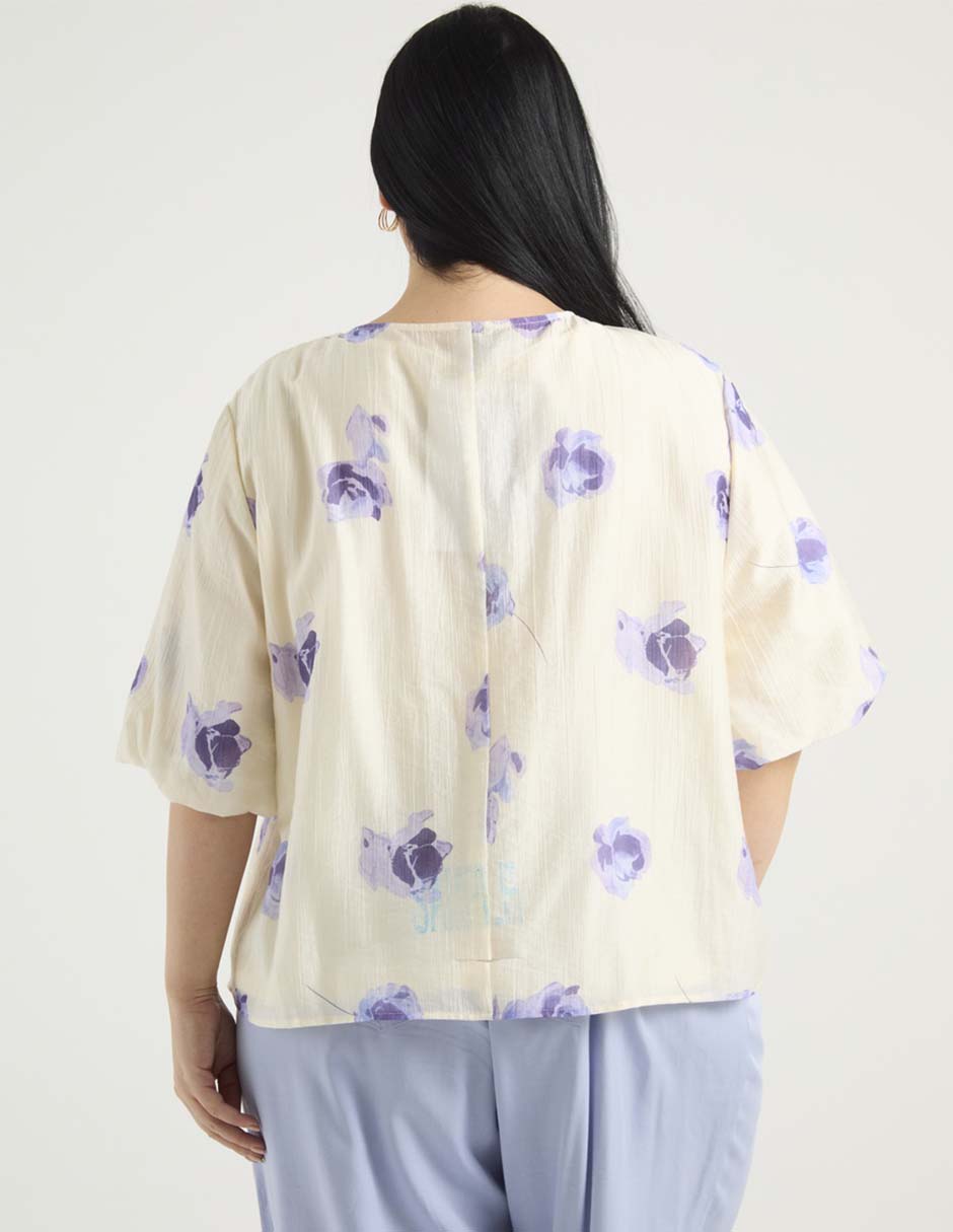Blusa manga al codo para mujer 11