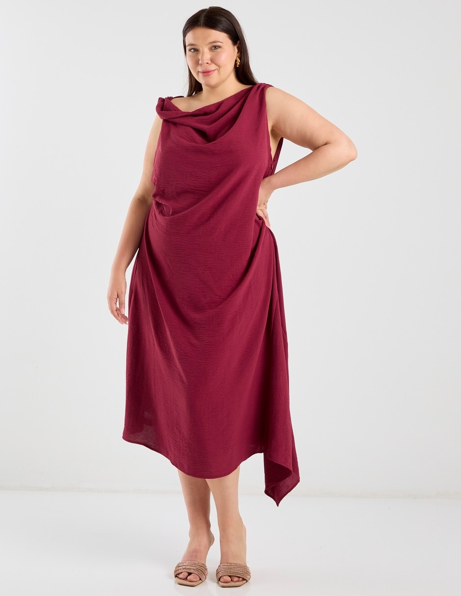 Vestido midi cocktail para mujer