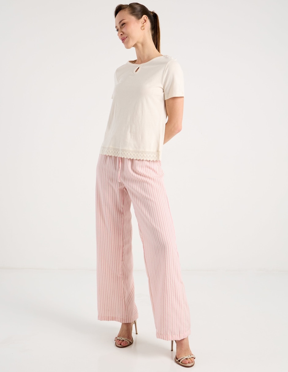 Playera manga corta cuello redondo mujer 3