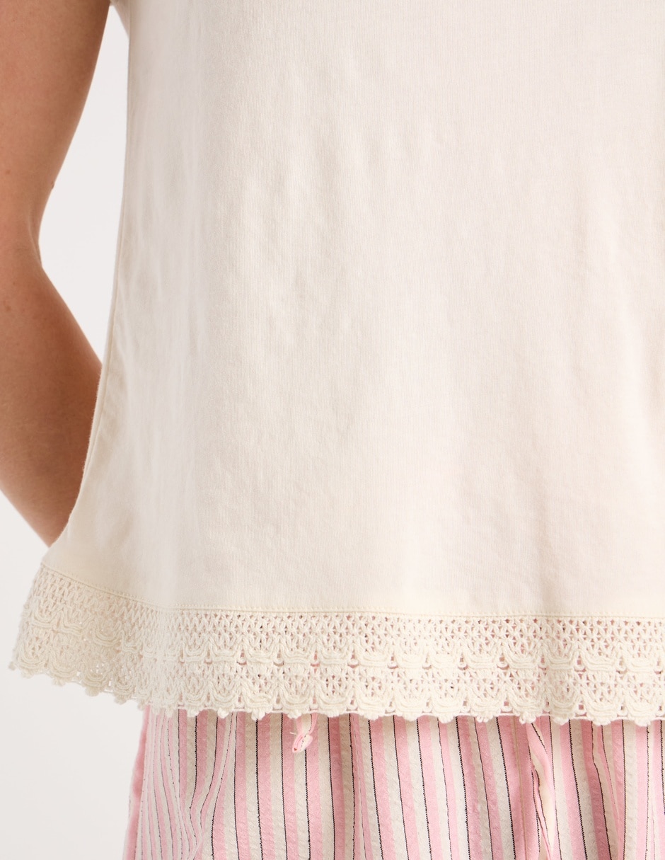 Playera manga corta cuello redondo mujer 5