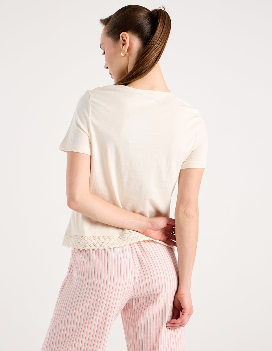 Playera manga corta cuello redondo mujer 6