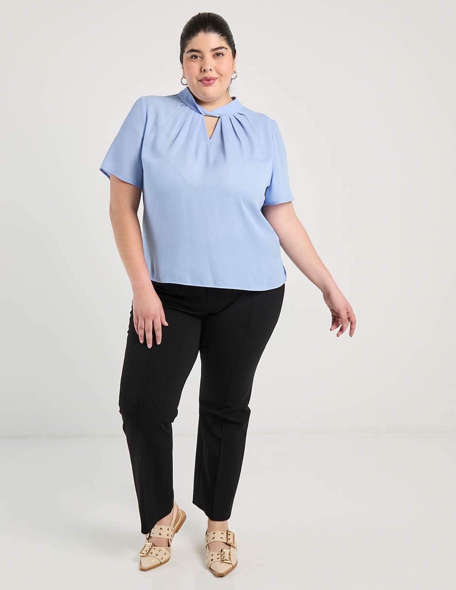 Blusa Contempo Plus manga corta para mujer 7