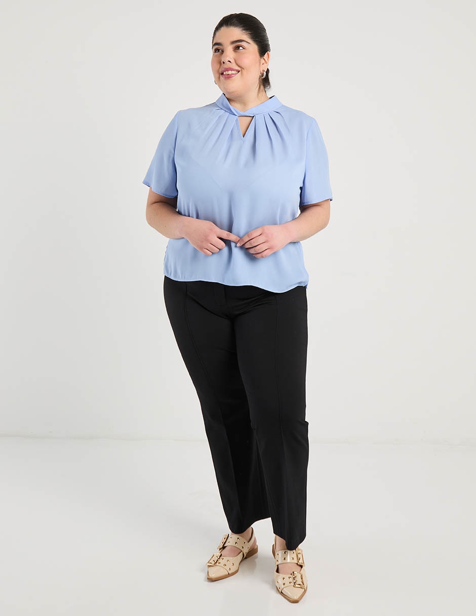 Blusa Contempo Plus manga corta para mujer 8