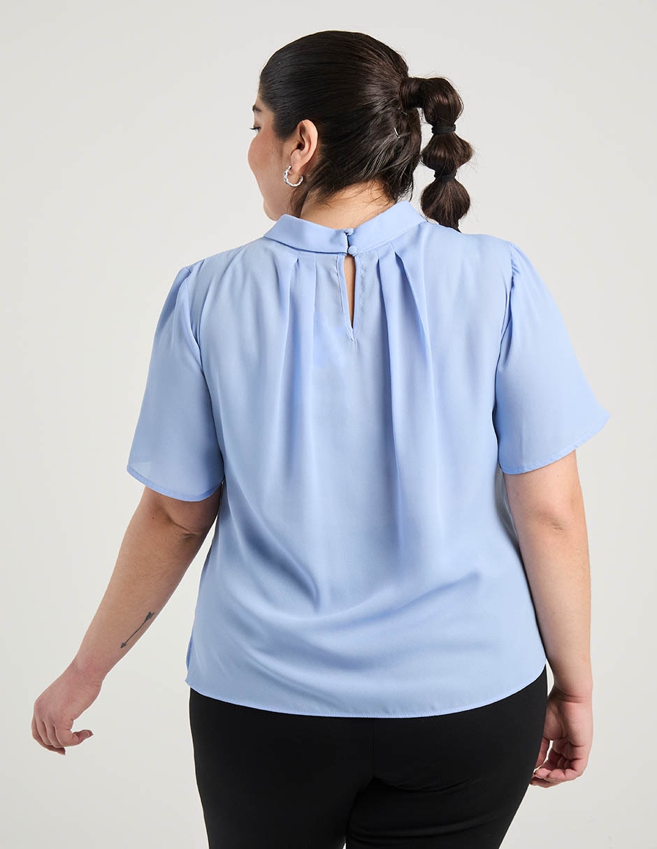Blusa Contempo Plus manga corta para mujer 11