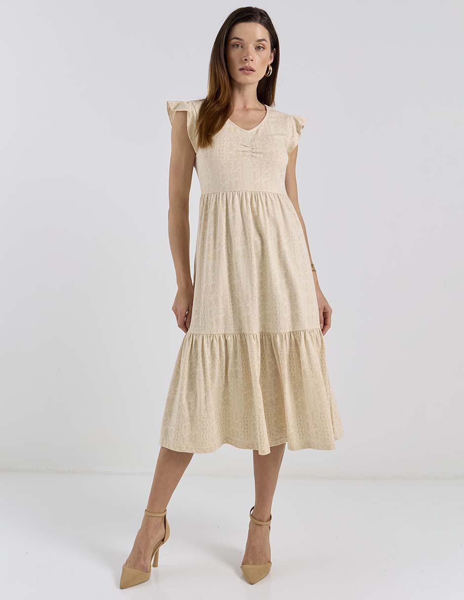 Vestido midi casual para mujer Vestido midi casual para mujer