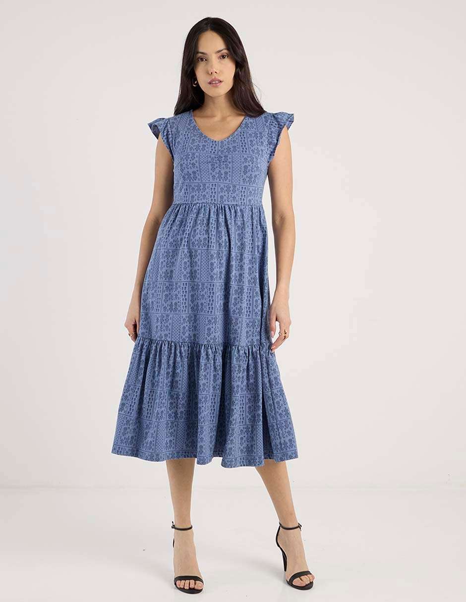 Vestido midi casual para mujer Vestido midi casual para mujer