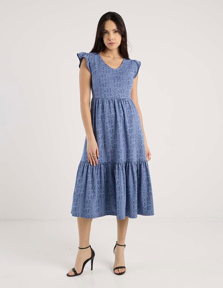 Vestido midi casual Week by Weekend para mujer