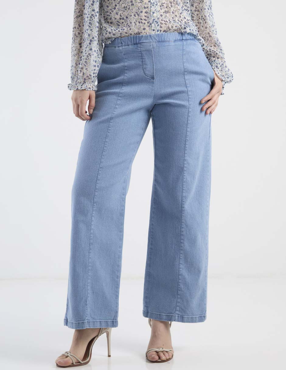 Jeans easy pant amplio para mujer