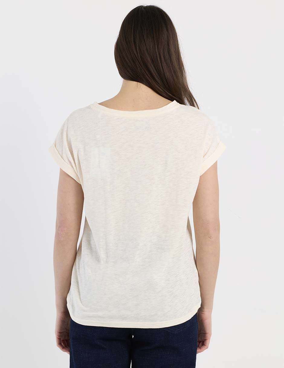 Playera manga corta Week By Weekend cuello redondo para mujer