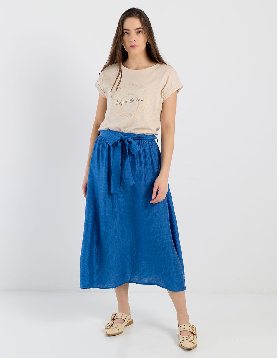 Playera manga corta Week By Weekend cuello redondo para mujer 2