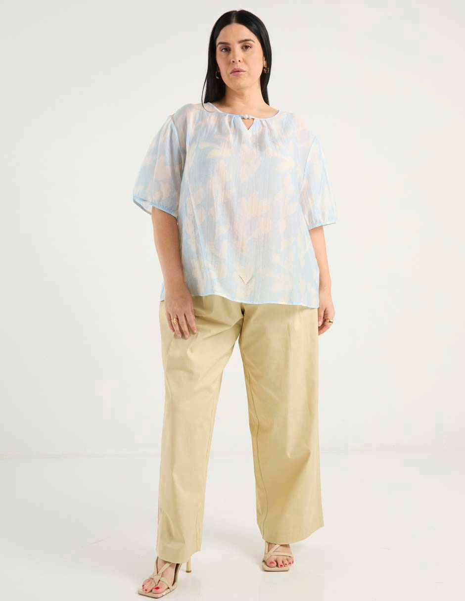 Pantalón amplio para mujer 4