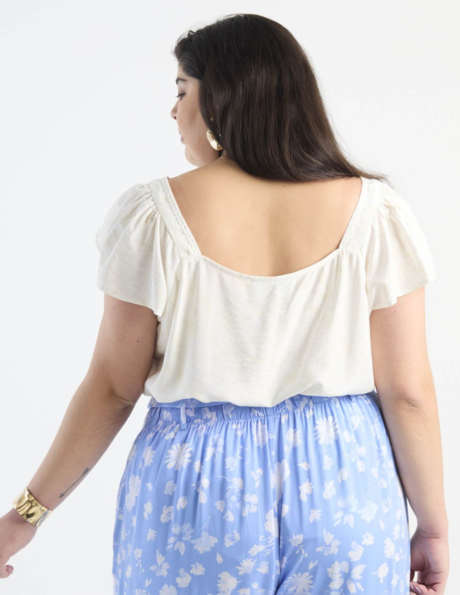 Blusa manga corta para mujer 6