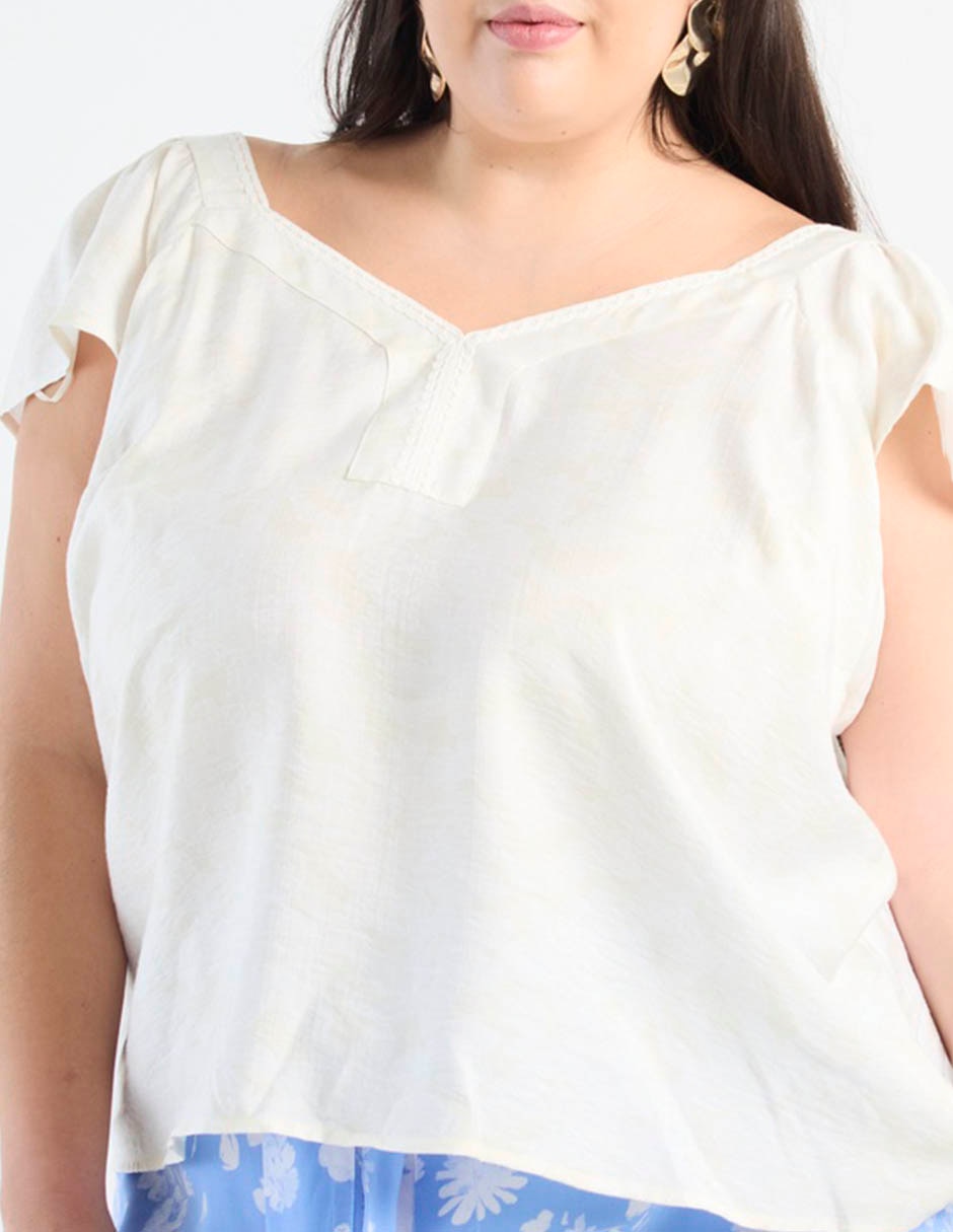 Blusa manga corta para mujer 9
