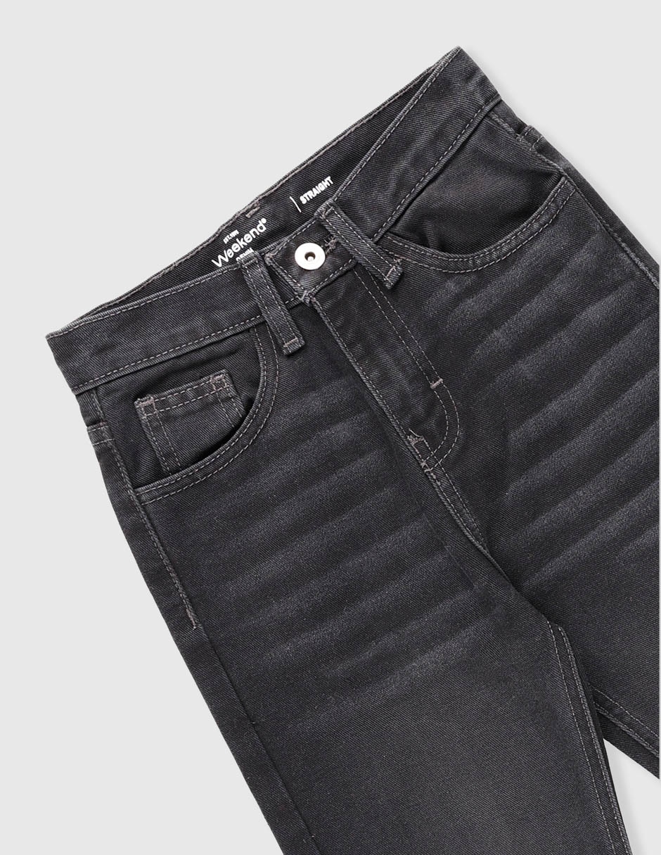 Jeans straight Weekend lavado obscuro para niño