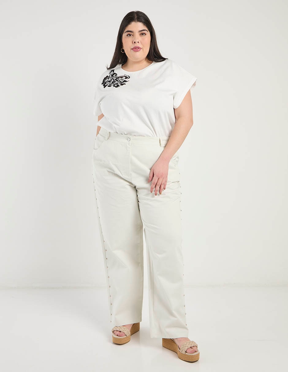 Pantalón amplio para mujer 4
