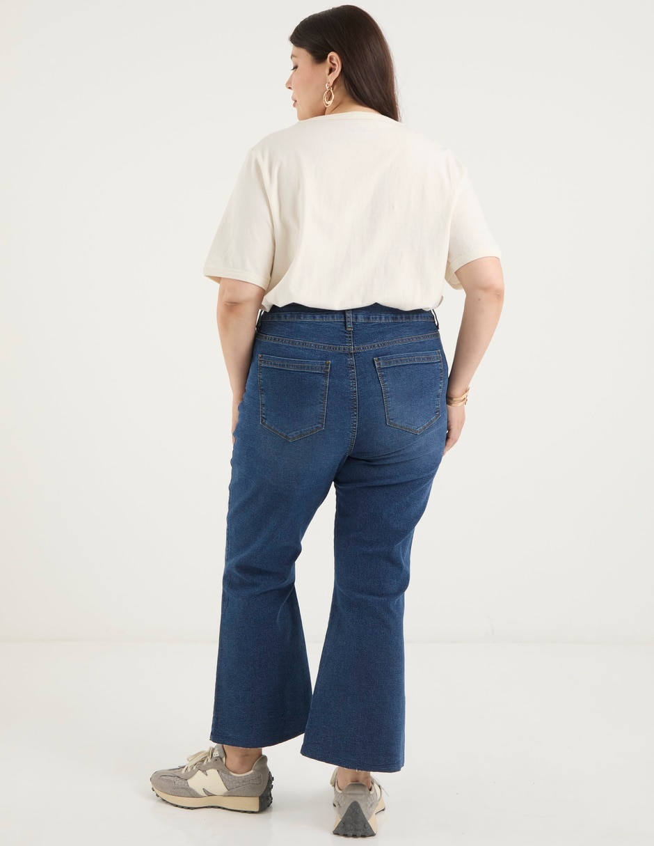 Jeans relaxed flare para mujer 2