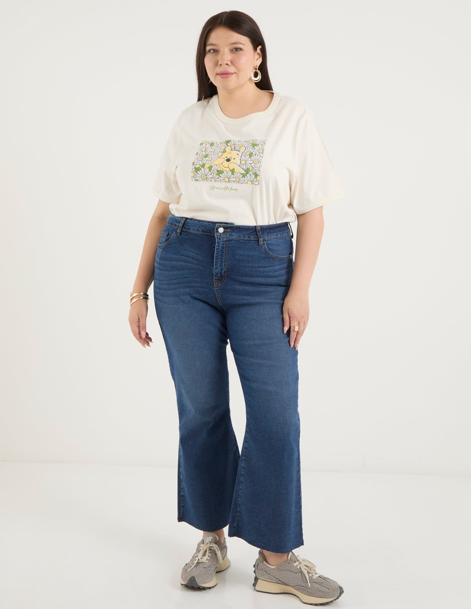 Jeans relaxed flare para mujer 3