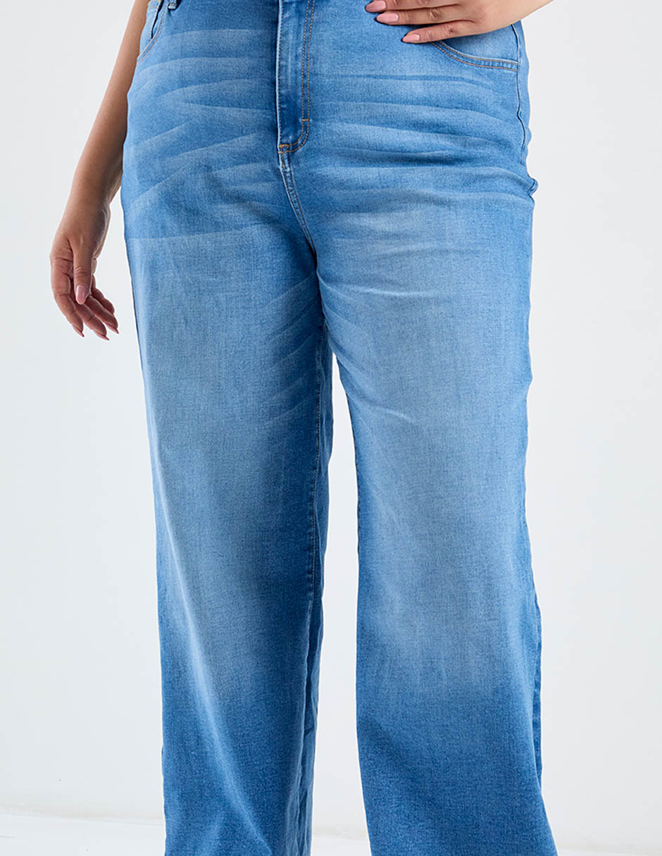 Jeans acampanado contempo plus para mujer