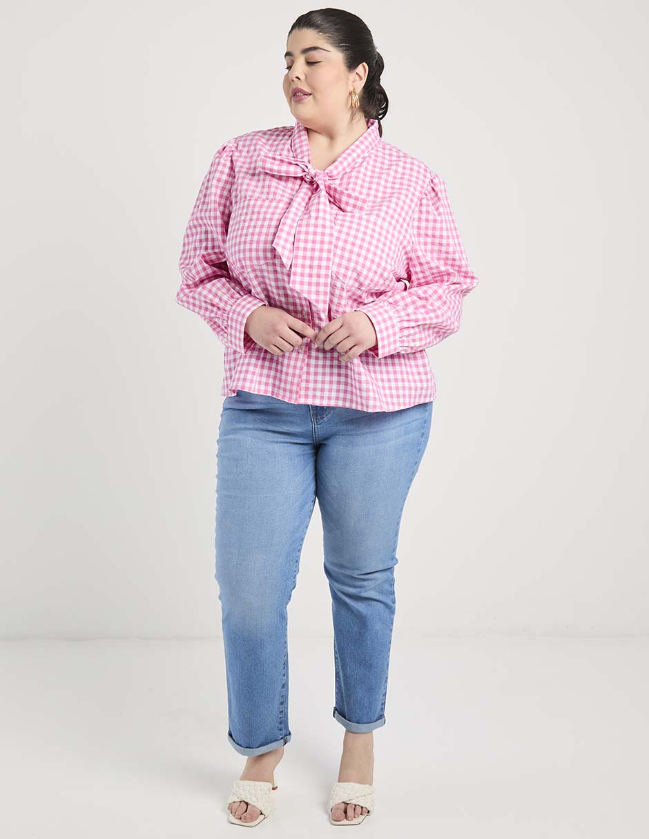 Jeans straight para mujer 4