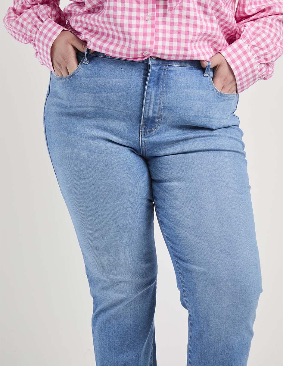Jeans straight para mujer 2