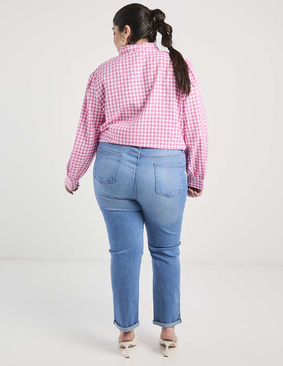Jeans straight para mujer 6
