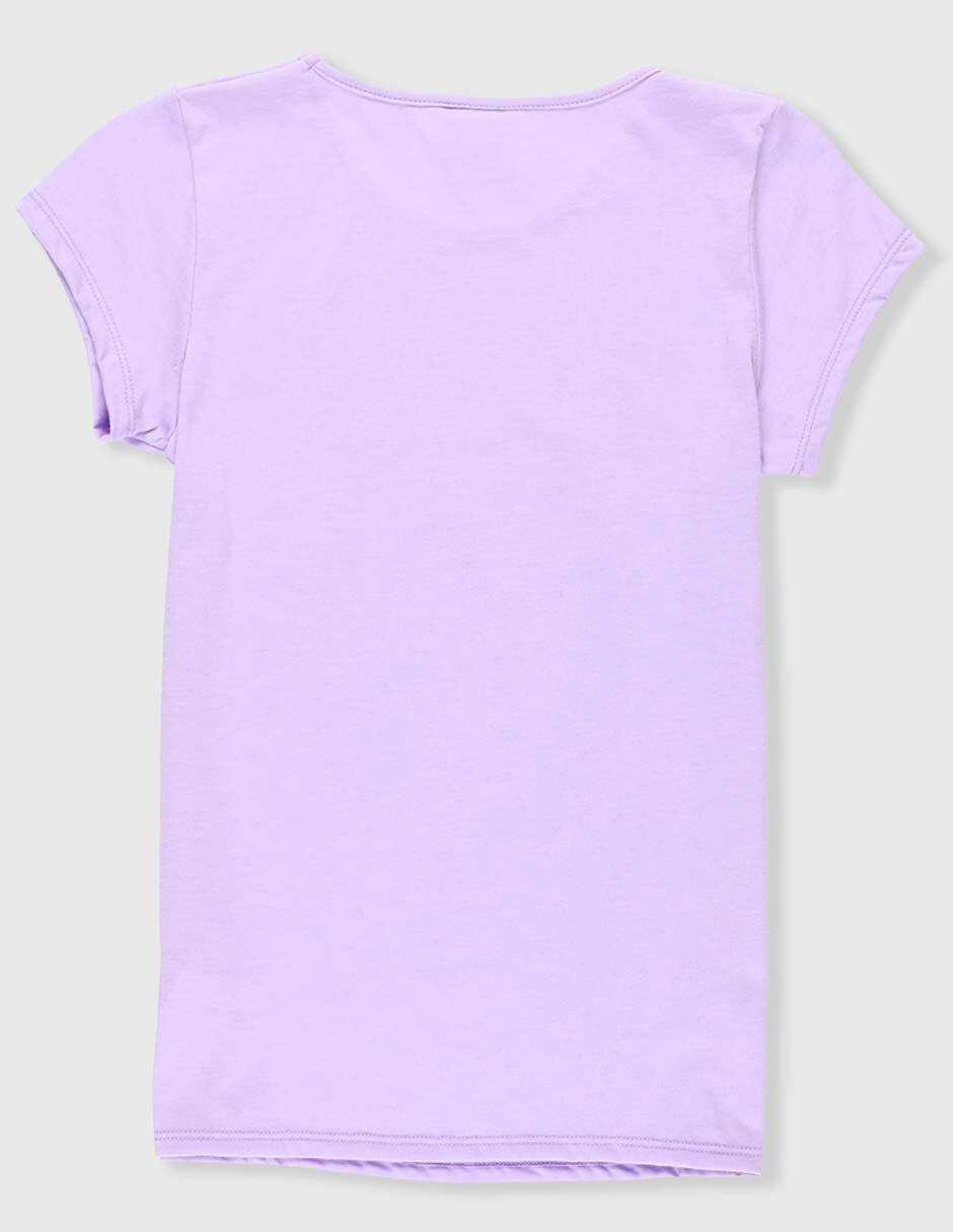 Playera Stitch y Ángel manga corta para niña