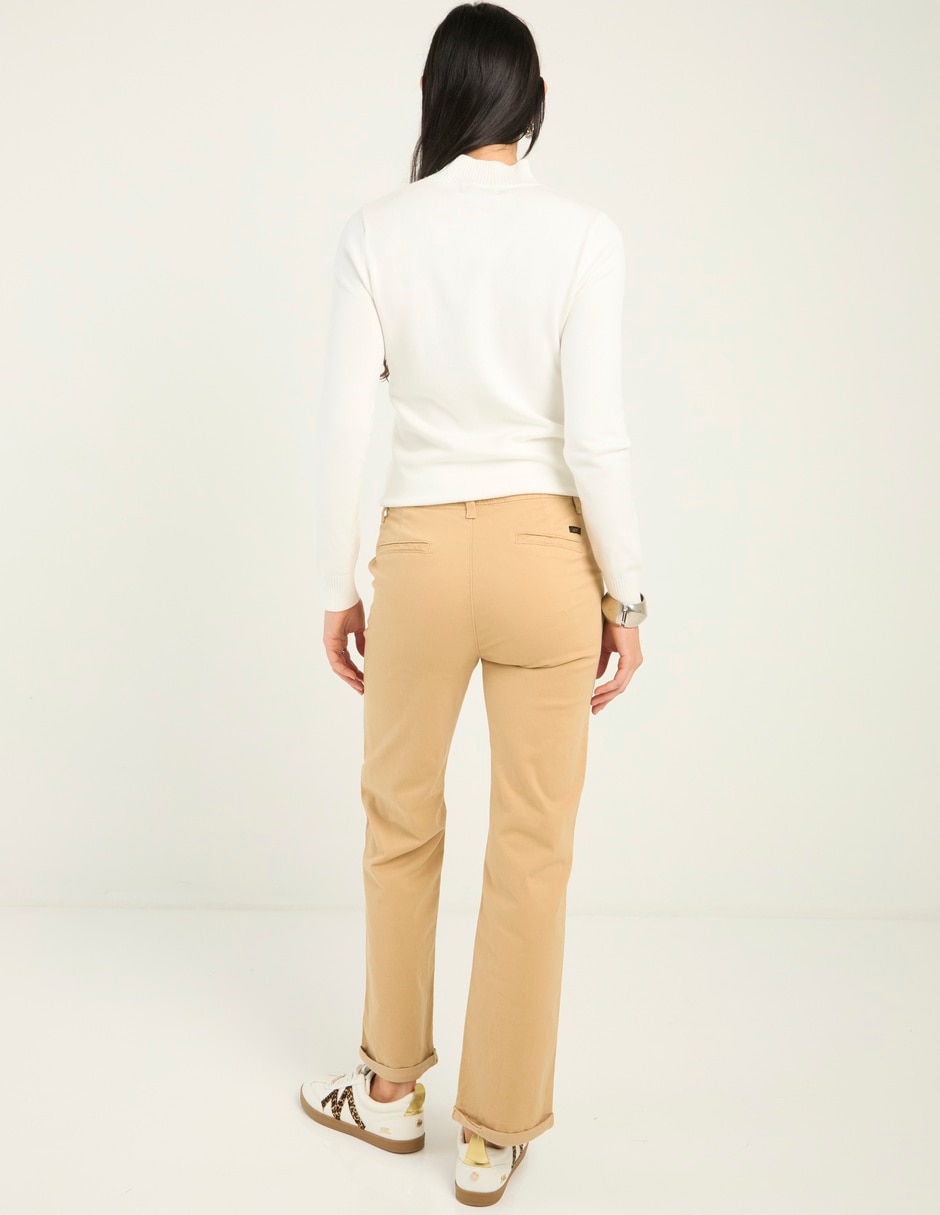 Pantalón chino slim para mujer 2