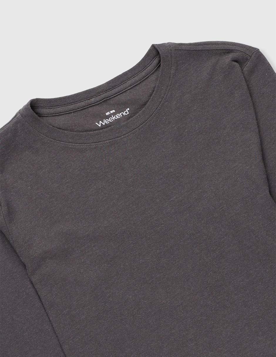 Playera Weekend manga larga para niño
