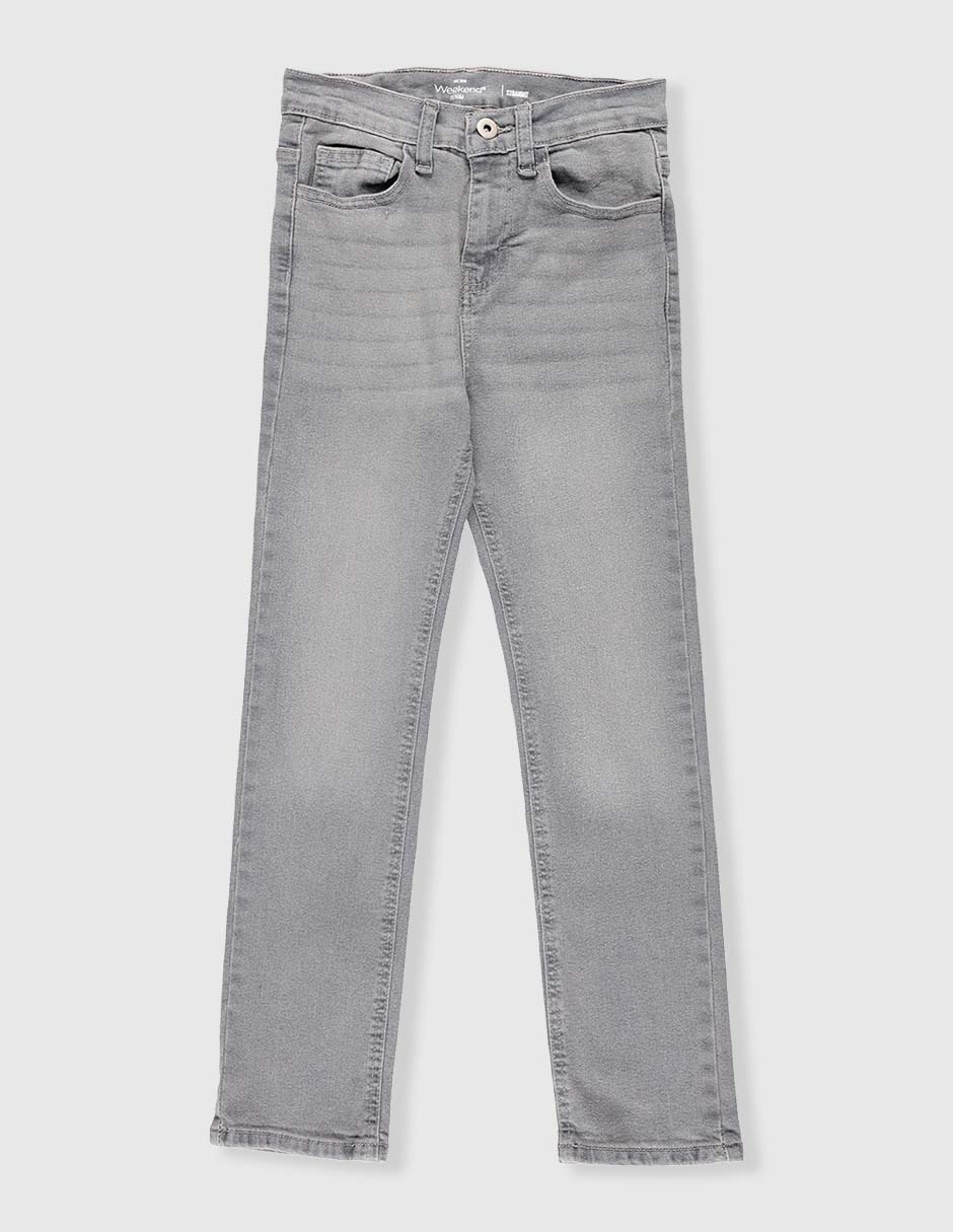 Jeans straight Weekend lavado obscuro para niño
