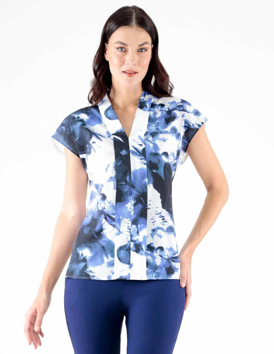 Blusa manga corta para mujer 1