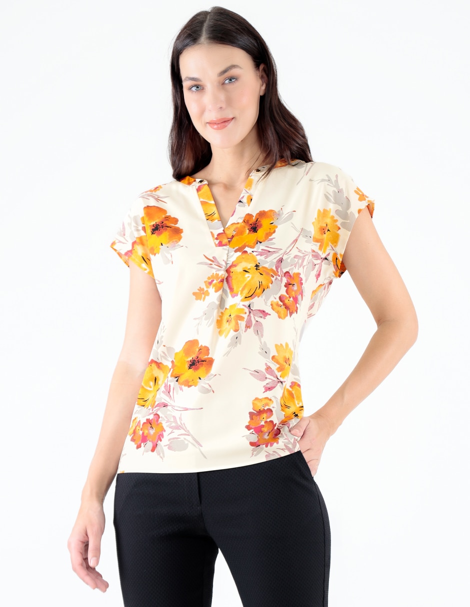 Blusa manga corta para mujer 1