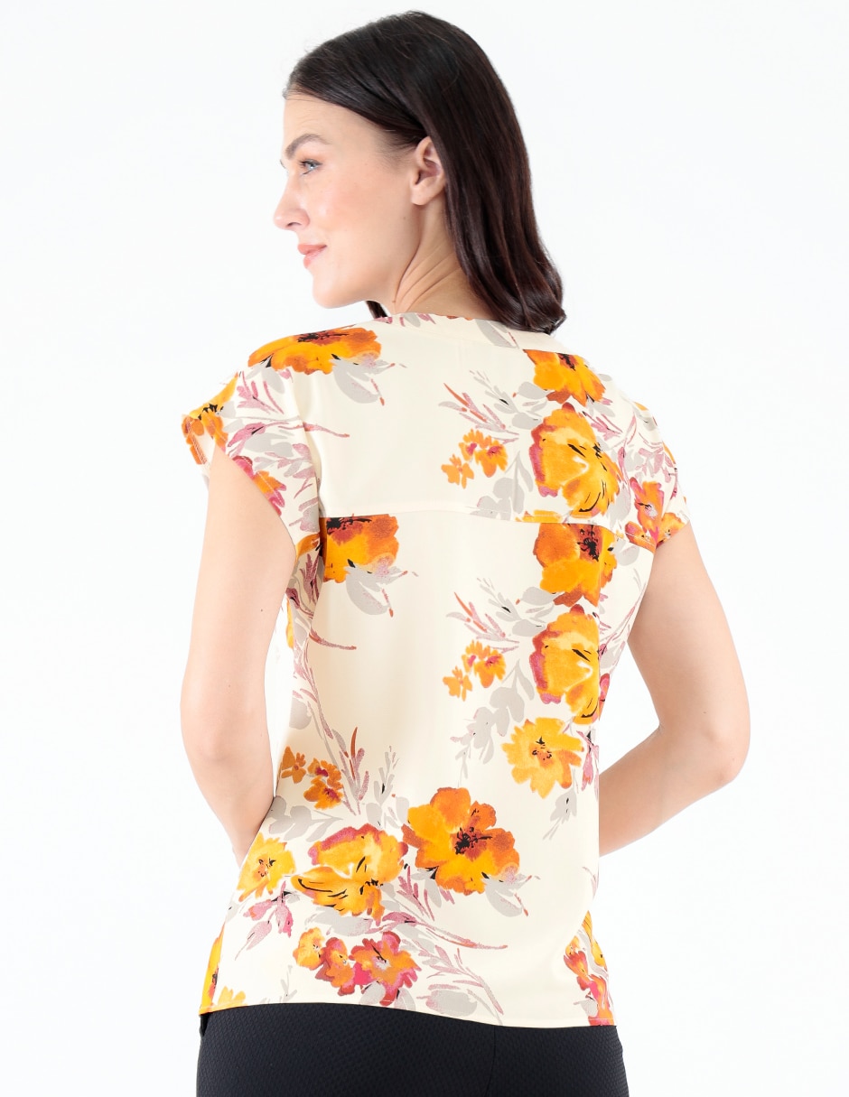 Blusa manga corta para mujer 5
