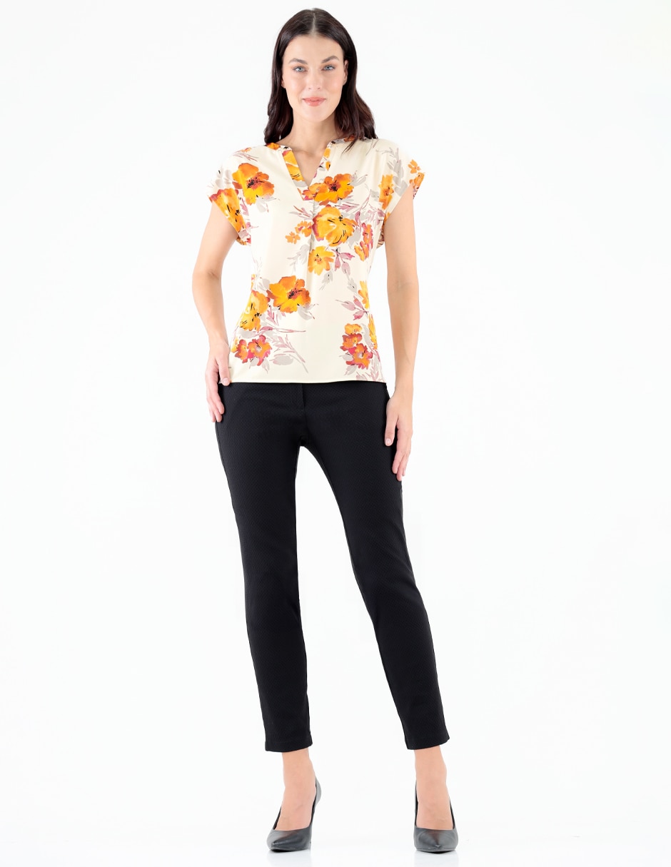 Blusa manga corta para mujer 6
