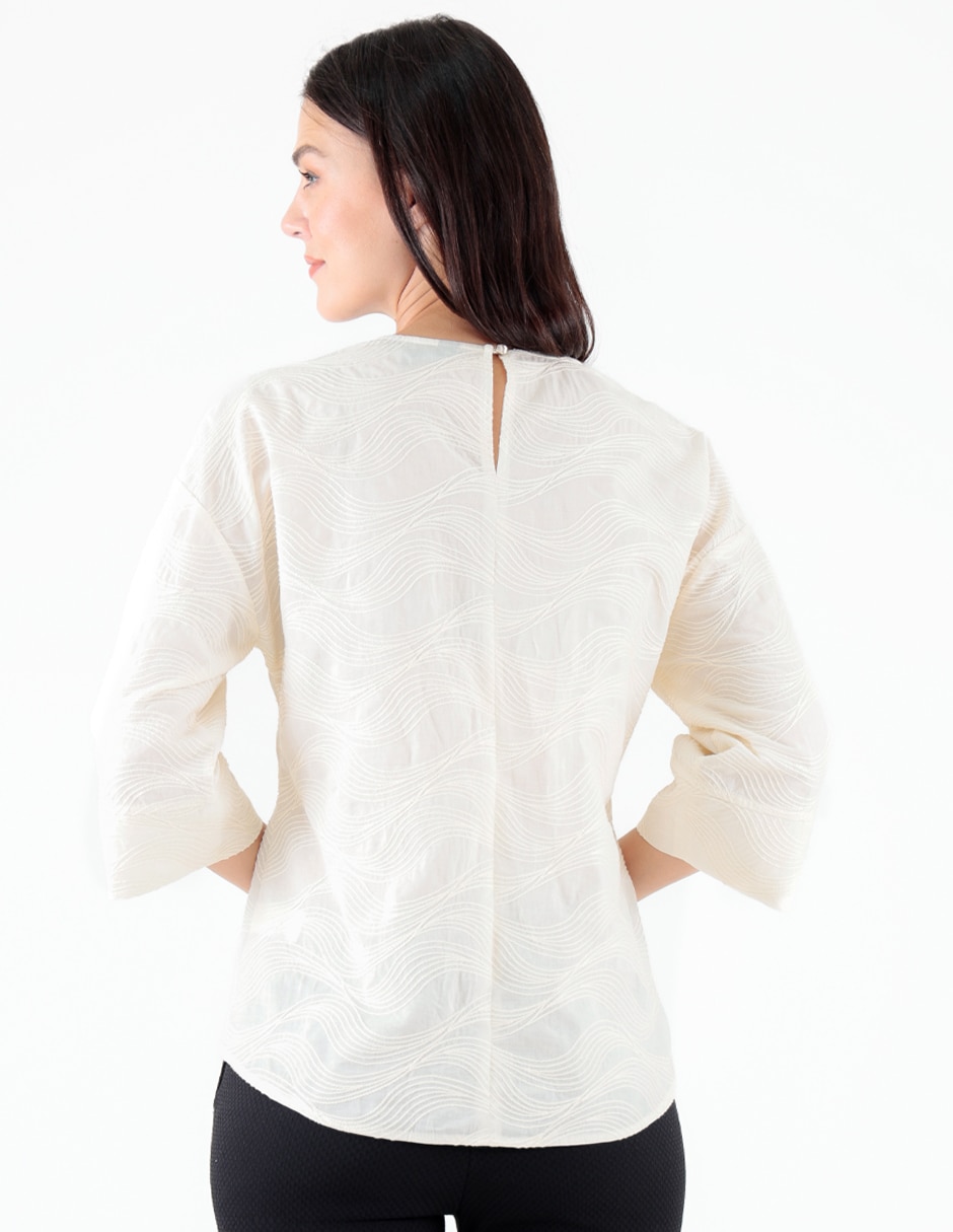 Blusa manga 3/4 para mujer 5
