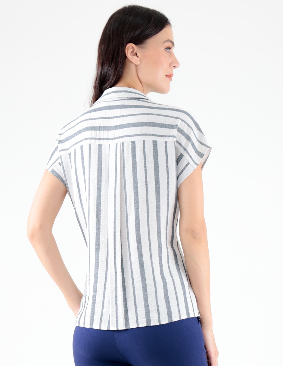 Blusa manga corta para mujer 5