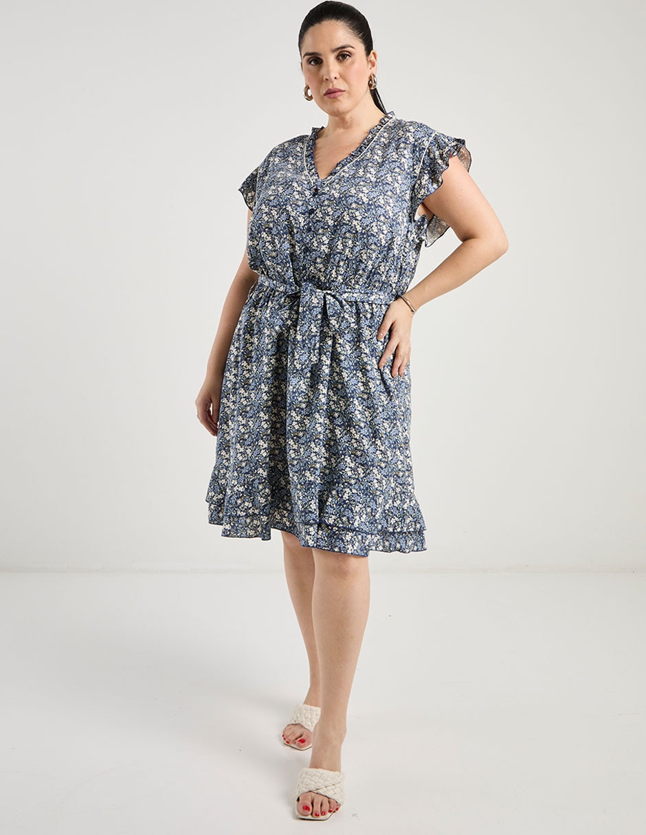 Vestido a la rodilla casual para mujer