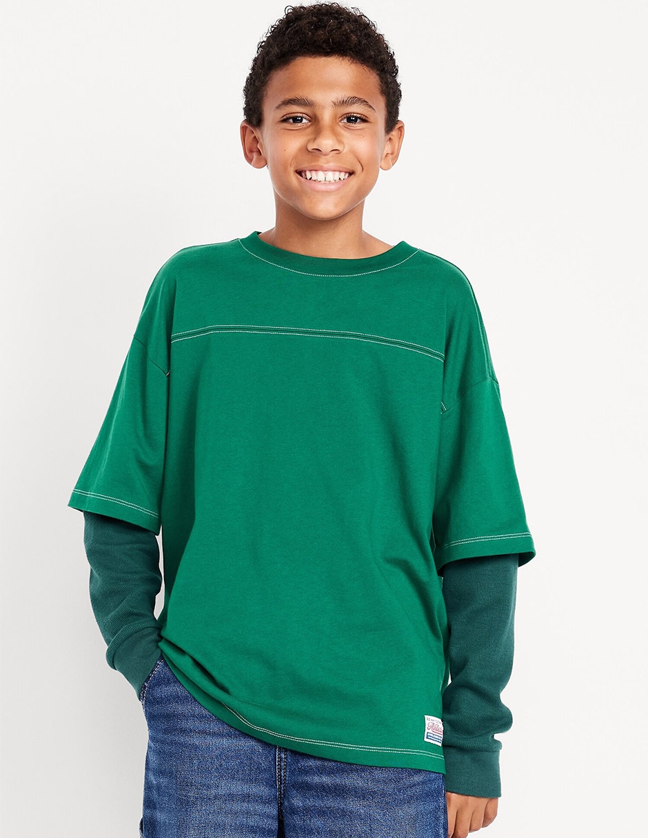 Playera manga larga para niño