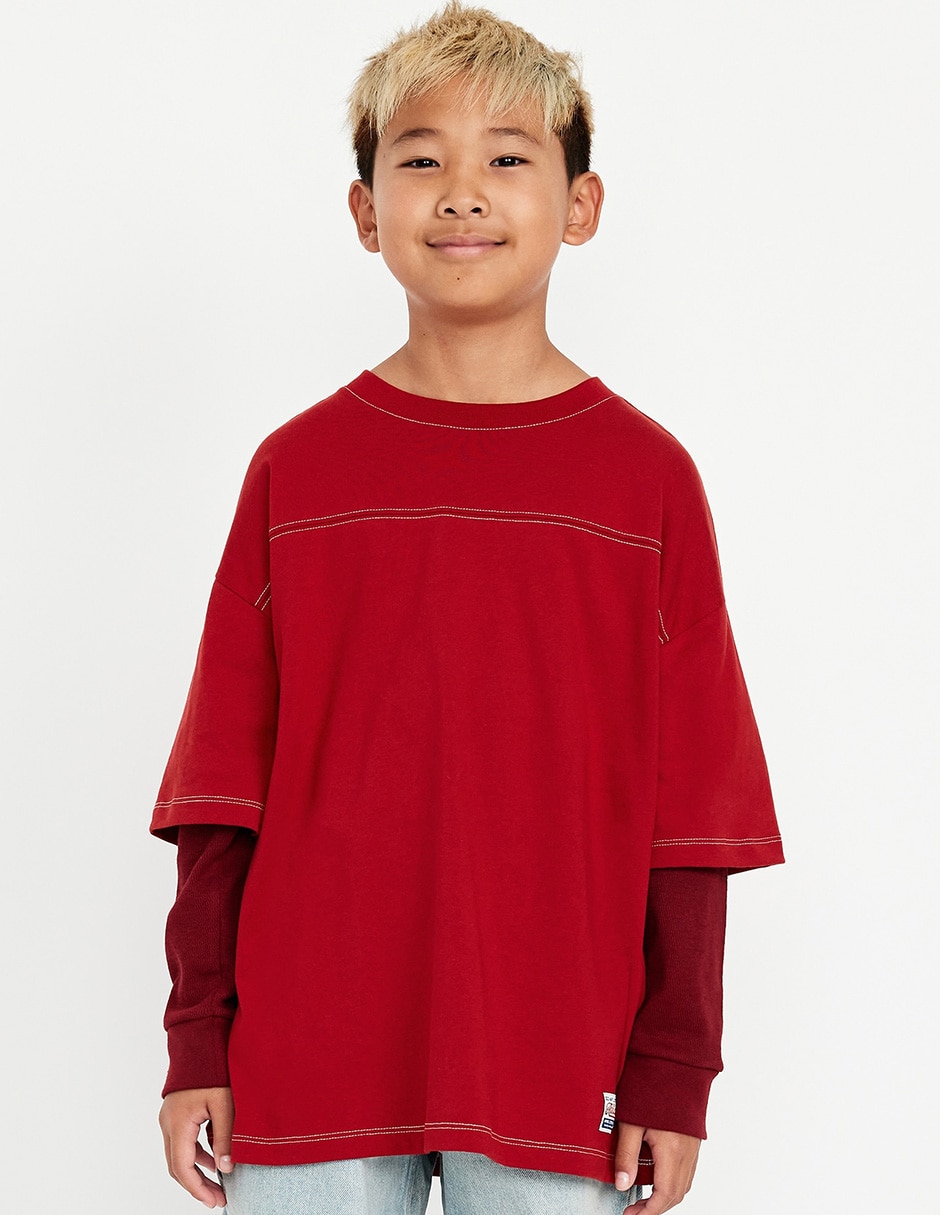 Playera manga larga para niño