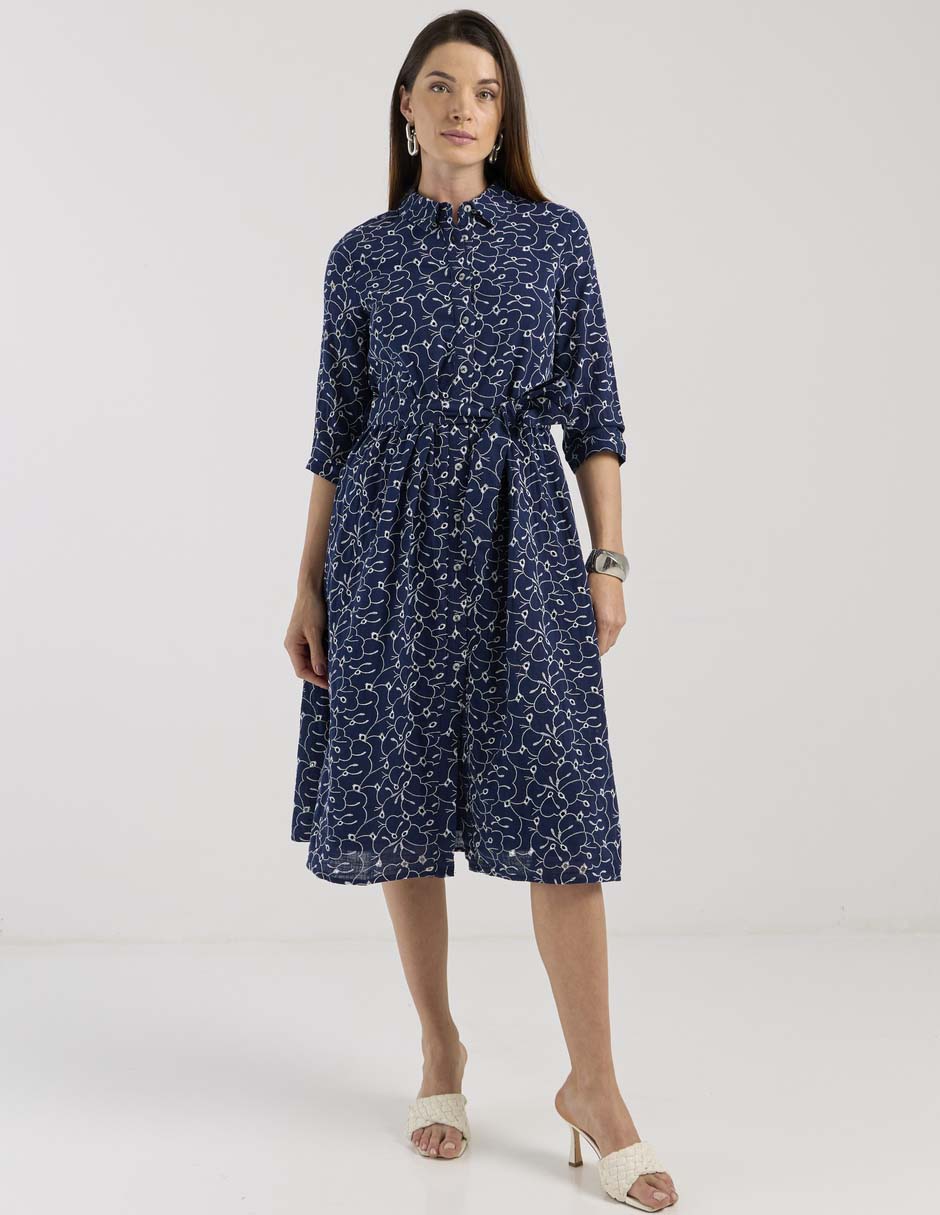 Vestido midi casual para mujer Vestido midi casual para mujer