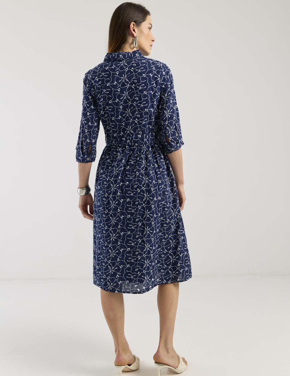 Vestido midi casual para mujer