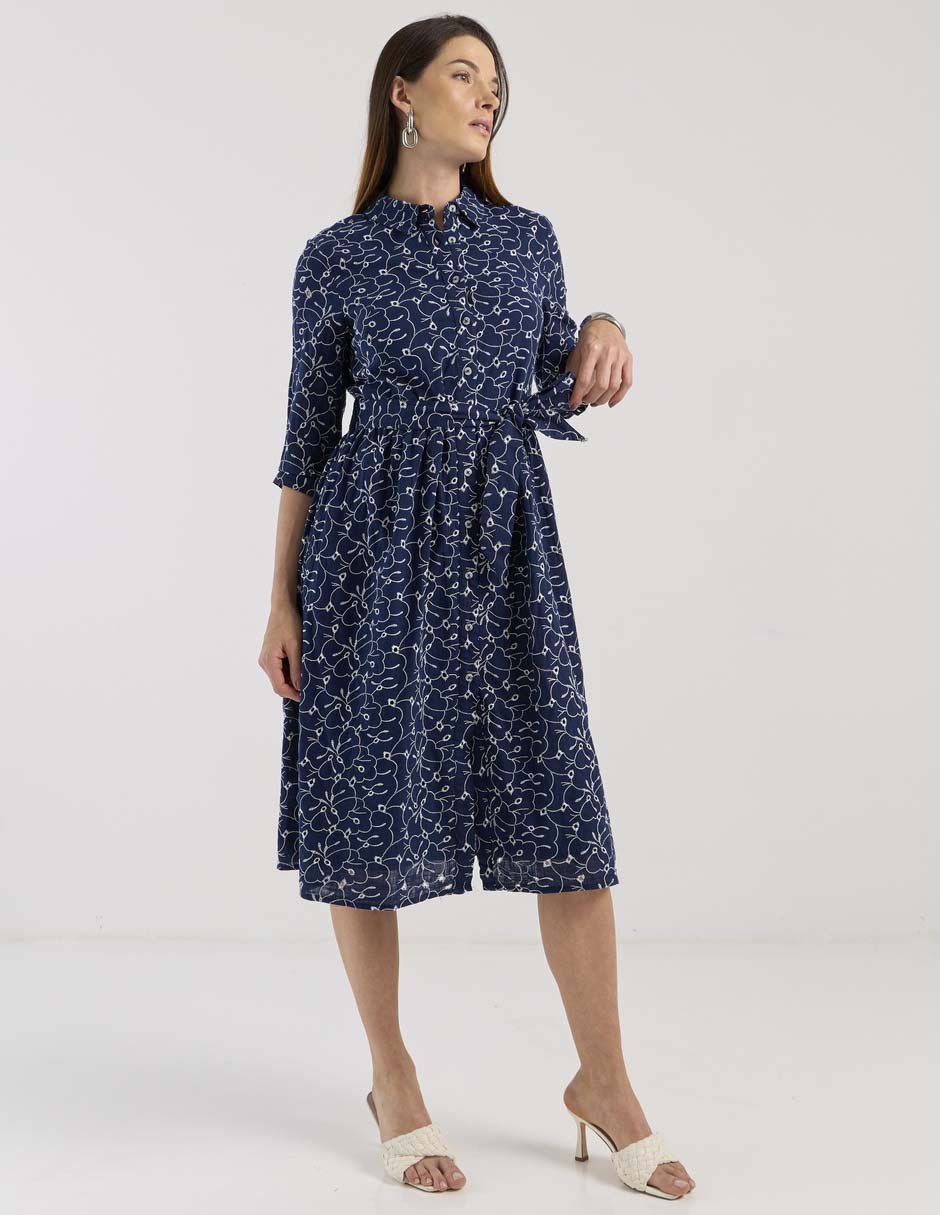 Vestido midi casual para mujer